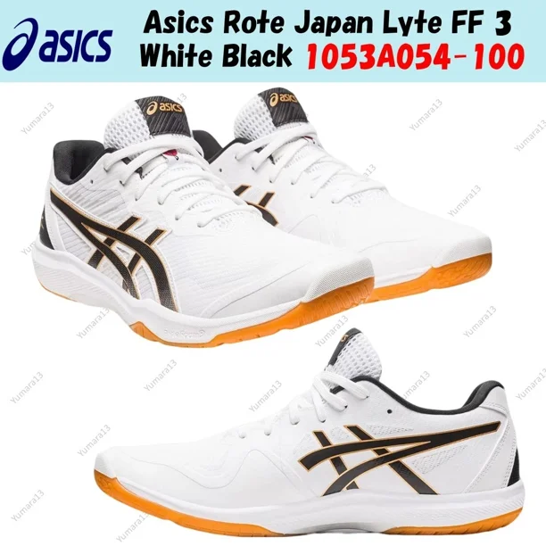 Asics Rote Japan Lyte FF 3 White Black 1053A054-100 Men's Size