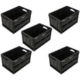 thumbnail image 1 of Contenedor Plegable Organizadora InstaTrunk 5 Pzas 10kg 53x36x29cm Apilable y Colapsable Polietileno Color Negro., 1 of 1