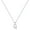 Q, variant on Jewelry Initial Pendant Necklace for Men Womens, 925 Sterling Silver Letter Capital Necklace Alphabets from A-Z Figaro Chain Necklace