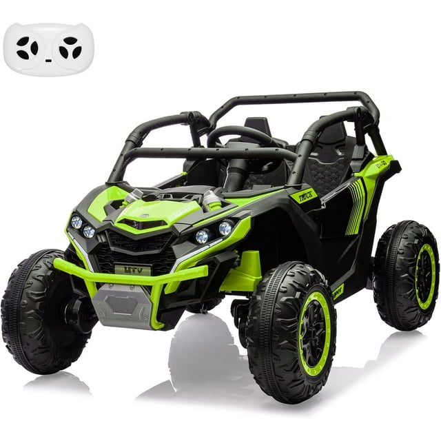 24 V UTV, Camion Électrique 4RM 2 Places avec Télécommande et Réglage de Vitesse