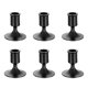 thumbnail image 1 of Juego de 6 candelabros cónicos Sziqiqi de metal negro con forma de portavelas, 1 of 8