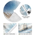 thumbnail image 2 of FMSHPON Winter Forest Xmas Christmas Tree Skirt Stand Mat for Holiday Party Decoration Indoor Outdoor 48 inches, 2 of 6