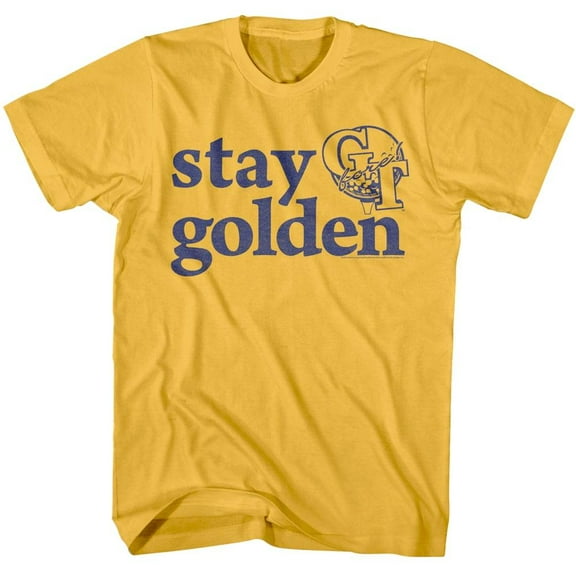 Golden Tee Fore Stay Golden Men's T Shirt (Gold, AdultM)