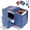 Blue, variant on ITOMTE Automatic Card Shuffler, Rechargeable 4 Decks Electric Home Party Card Game Shuffling Machine for Poker, UNO, Skip-Bo, Bridge, Texas & Phase 10