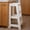 White, variant on Stepup Baby Toddler Standing Tower - 3 Level Adjustable Wooden Kitchen Step Stool, Bathroom Sink, Kitchen Counter, Kids 18 months to 4 Years Gift - White