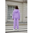 thumbnail image 4 of Arshiner Girls 2 Piece Fall Outfits Tracksuit Hoodie Half Zip Sweatshirt & Sweatpants with Pockets, 4 of 9