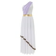 thumbnail image 4 of Alvivi Robe Toga en Chiffon Grecque à une Épaule Mythos Athena Rome Noblesse Lavande 4TG, 4 of 7