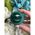 thumbnail image 4 of Silver & Stone Jewels Butterfly Two Piece Weddign Bridal Ring Set Round Cut CZ 14K White Gold Finish, 4 of 7