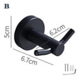 thumbnail image 4 of Gancho de baño de acero inoxidable Gancho para toallas de pared Sin perforaciones Pasta resistente al agua para uso intensivo, 4 of 5
