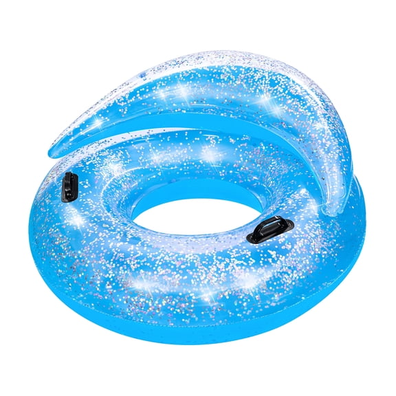 Bluescape 46" Blue Glitter Dream Pool Ring Float, Adult Unisex