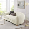 thumbnail image 2 of Sofa, Ivory White, Fabric, Modern Contemporary French Country, Living Lounge Cafe Room Hotel Lobby Hospitality, 2 of 8