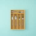 thumbnail image 6 of JoyJolt 5 Compartment Bamboo Drawer Organizer, 6 of 12