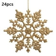 thumbnail image 5 of 24PCS Christmas Snowflakes Decorations, Material, with Hanging Ropes, Versatile for Tree/Windows/Backpacks, for Winter Parties, Memorable Holiday Gifts, 5 of 6