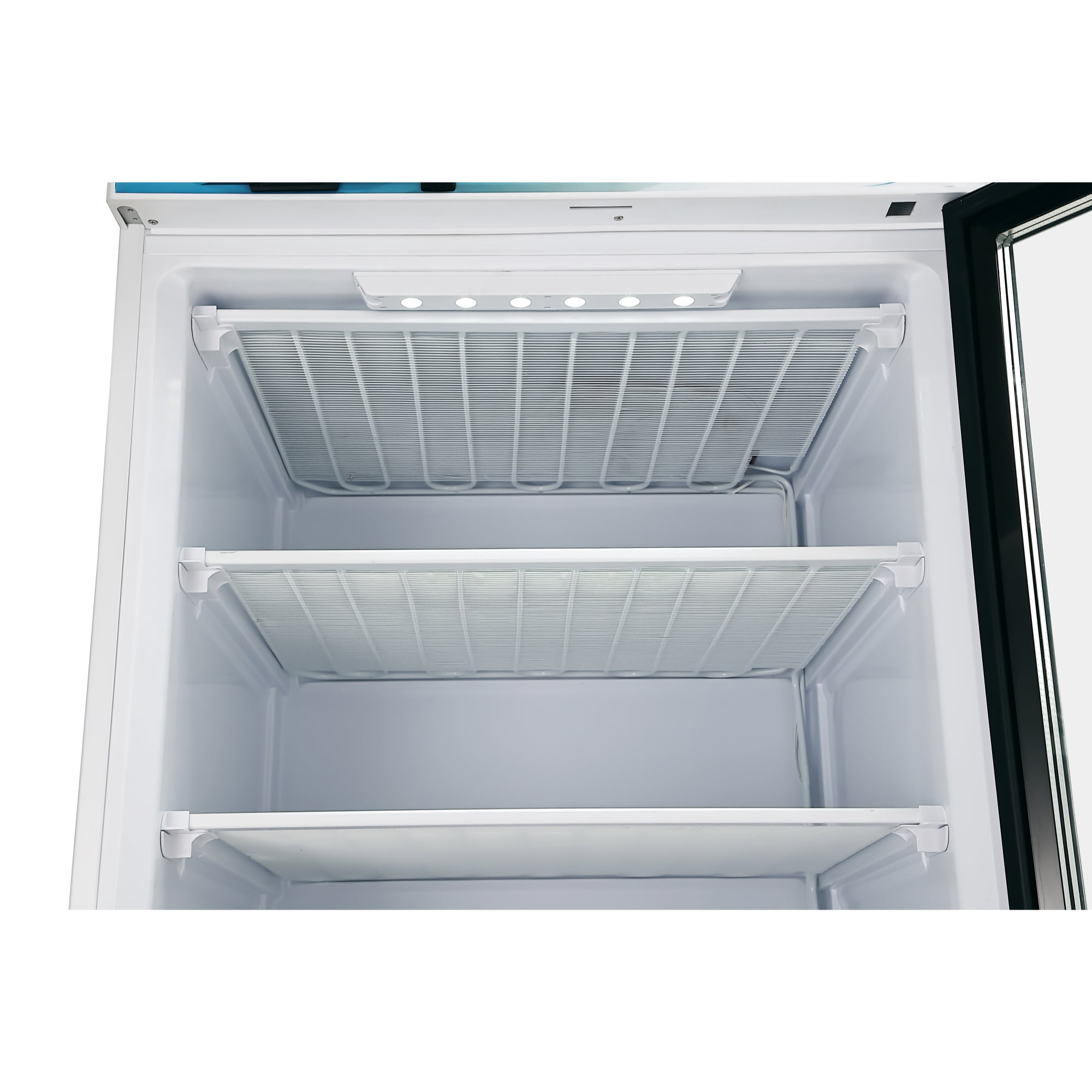 21 Cu. Ft. Commercial  Freezer with Glass Door in White - Manual Defrost (KM-FMD20WGD)