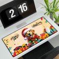 thumbnail image 3 of Merry Christmas Santa Golden Retriever Scarf Twinkling Lights Xmas Holiday Desk Mat Full Keyboard Mouse Pad Goldens Dog Lover Gifts Idea Large Mousepad - 00022, 3 of 5