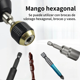thumbnail image 4 of "Adaptador De Broca De Cambio Rápido De 6 Piezas Belug, Negro", 4 of 5