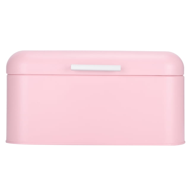Organizador de pan, contenedor de pan de hierro rosa, contenedor de pan, caja de almacenamiento de pan adaptada para la perfección