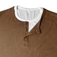 thumbnail image 6 of GEWSEY Mens Short Sleeve Shirts Casual Cotton Summer Slim Fit Waffle T-Shirts (Coffee, L), 6 of 7
