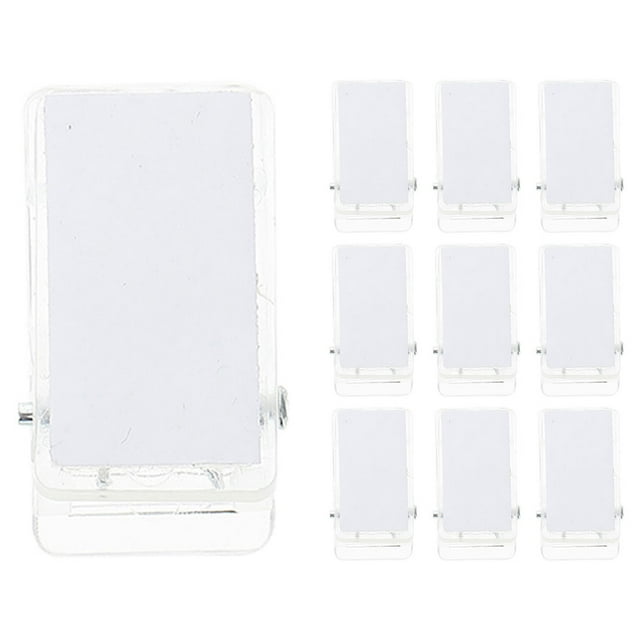 10pcs Self-adhesive Spring Clips Badge Clips Self Adhesive Chest Card Clips Certificate Clips