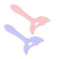 thumbnail image 7 of Unique Bargains 2 Pcs Eyeliner  Eyeliner Stencil Pads Eye Makeup Tool Winged Tip Eyeliner Aid Pink Purple, 7 of 7