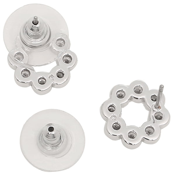pierced earrings accessories O0RU2450 (Clear Silver)