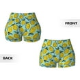 thumbnail image 4 of KLL Lemon Pattern Workout Shorts for Women Scrunch Short Gym Yoga Running Sport Active Exercise Fitness Shorts, 4 of 8