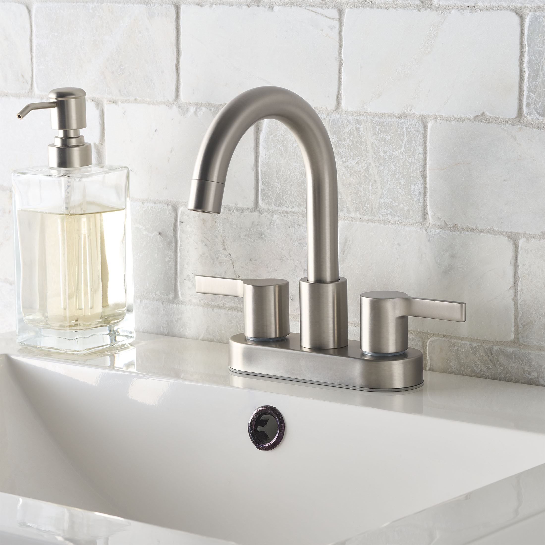 Better Homes & Gardens Clean Modern 4-Inch Centerset Faucet photo 4