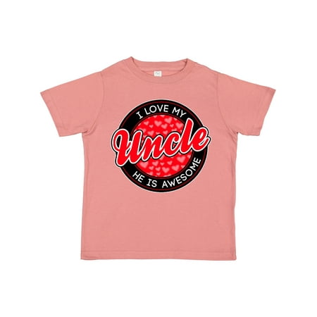

Inktastic I Love My Uncle Gift Toddler Boy or Toddler Girl T-Shirt