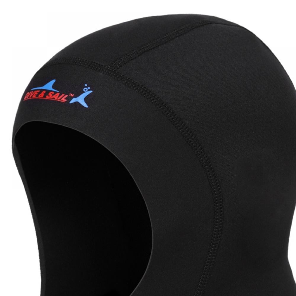 Scuba Diving Hood Wetsuit Diving Cap, with Flow Vent to Eliminate Trapped Air, Bib Dive Hood Warm Durable Stretchable for Surfing Snorkeling Kayaking Sailing Canoeing Water Sports