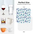 thumbnail image 6 of Pofeuu Cool Giraffe Print Coasters for Drinks, 4Pack PU Leather Coasters, Bar Drink Coasters for Tabletop Protection, Furniture from Damage-Square, 6 of 6