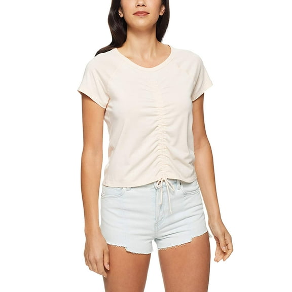 Calvin Klein Womens Ruched Front Cap Sleeve Top Size S