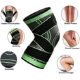 thumbnail image 2 of Genouillère pour Hommes et Femmes, Manchon de Compression pour Genou Soutien du Genou pour la Course, la Randonnée, le Jogging Sports, 2 of 3
