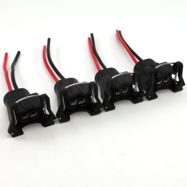 Connecteur d'Injecteur de Carburant EV1 Type - 4 PACK Fiche Clip Pigtail par Rotary13B1