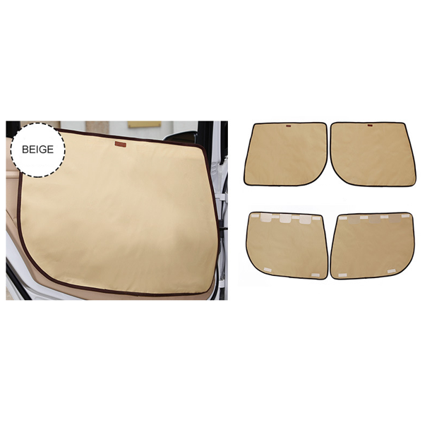 Película protectora de poliéster impermeable para puerta de coche para mascotas para asiento trasero, puertas, antiarañazos y lavable a máquina, seguro para perros, apto para todas las mascotas