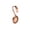 Round spoon, variant on Stainless Steel Curved Handle Serving Spoon for Buffet Seafood Sushi Rose Gold Metal Catering Utensil for Western Self Service Restaurant and Daily Meal Serving