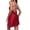 Red# nightgowns for women, variant on Oksale Satin Slip Dress for Women Adjustable Strap Cross Back Mini Pajama Dress Soft Comfy Camisole Lingerie Nightwear for Evening Red S