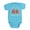 Turquoise, variant on CafePress - Denver Colorado - Cute Infant Bodysuit Baby Romper - Size Newborn - 24 Months