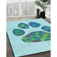thumbnail image 2 of Ahgly Company Indoor Rectangle Patterned Light Aquamarine Green Area Rugs, 6' x 9', 2 of 6