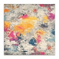 thumbnail image 2 of World Rug Gallery Area Rugs Bohemian Geometric Modern Dining Room Rug Living Room Rugs New - MULTI 6'6"x6'6", 2 of 8
