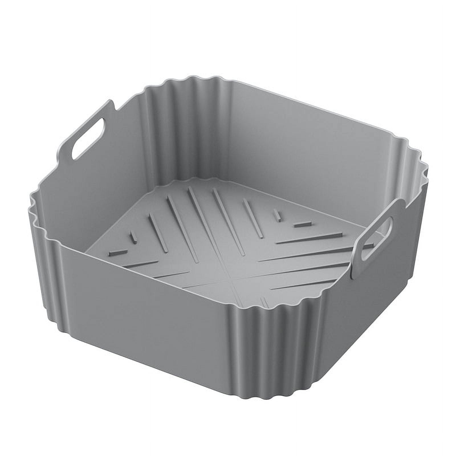 22.5cm Silicone Air Fryer Liners Reusable Non-Stick Basket for Ninja AF181 AF180 AF141 AF140 Other 5-8QT Air Fryer Accessories