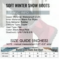 thumbnail image 2 of FAMITION Winter Waterproof Boots for Women Thermal Plush Lined Warm Ankle Booties Waterproof Slip On Outdoor Ankle Shoes with Front Zipper Red 5, 2 of 5