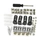 thumbnail image 5 of Adaptador de correa de la barbilla de reemplazo de reemplazo de reemplazo de la barbilla de reemplazo de casco de hockey de 53pcs, kit de hardware del, 5 of 8