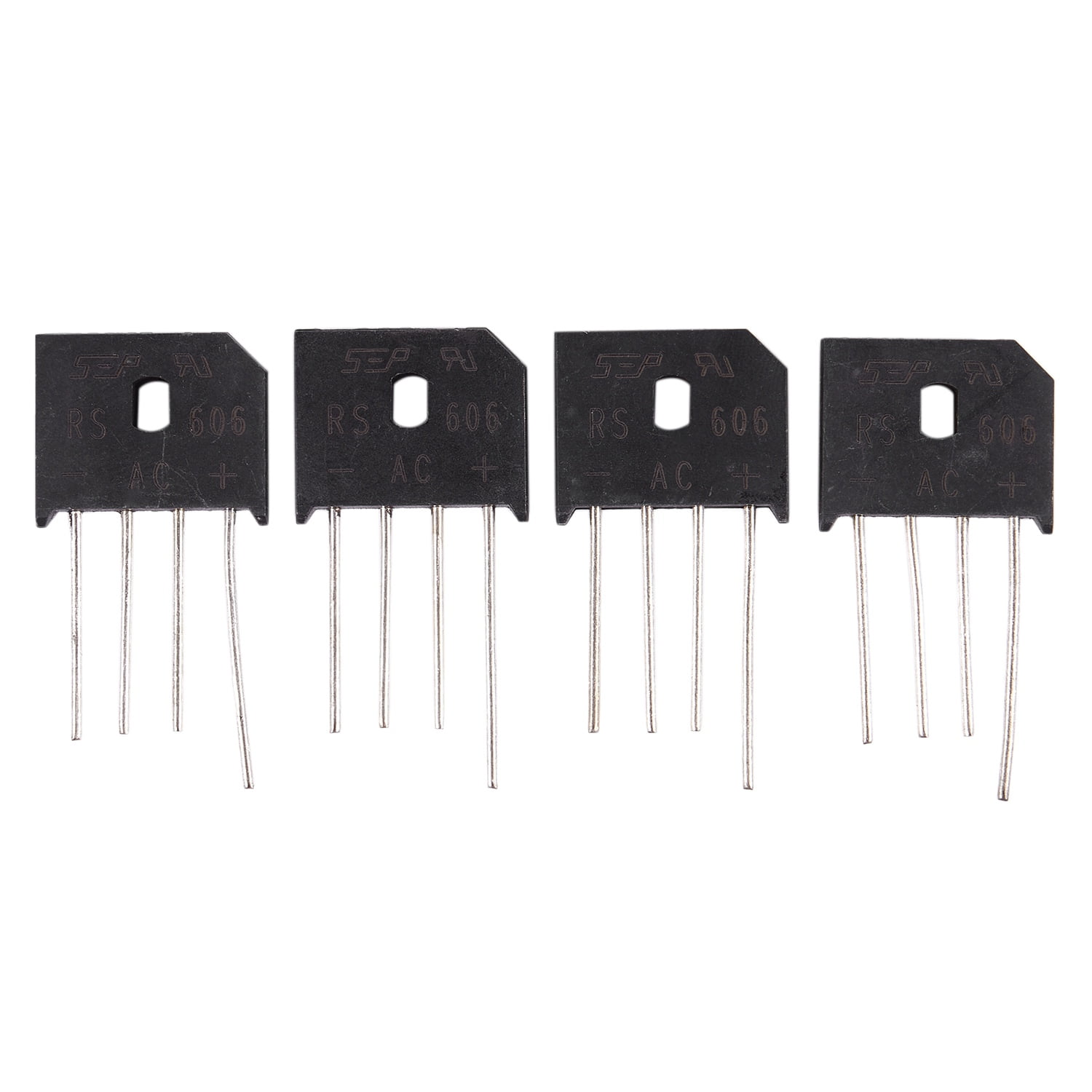 Buy 4 Pcs PCB 6A 600V Full Wave Single Phase Bridge Rectifiers RS606
