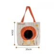 thumbnail image 3 of Portable Cat Carrier Tote Bag, Orange Lion Canvas Pet Shoulder Bag with Peek Hole for Cats Small Dogs, 3 of 4