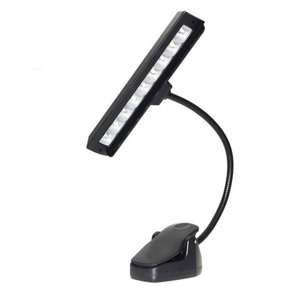 GOOHOCHY  Led Desk Lamp Clip on Rechargeable Light Battery Table Student Black