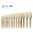 thumbnail image 2 of Raphael D'Artigny Interlocked White Bristle Brush, Filbert, Size 14, 2 of 2