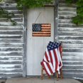 thumbnail image 3 of Holloyiver American Wooden Flag Door Sign, Welcome Sign for Front Door Indoor Outdoor, Wall Hanging Decoration for Holiday Festival July 4th Independence Day Patriotic Memorial Day, 3 of 5