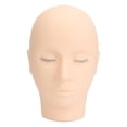 thumbnail image 2 of Lash Mannequin Head  Eyelash Extension Mannequin Head with 3 Layer Lashes Makeup Beauty Silicone Practice Training Doll Head for Lash Extension Practice, 2 of 7