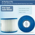 thumbnail image 2 of MIBNCE Type VI spa Filter and hot tub Filter Replacement Cartridge for Inflatable hot tub Filters requiring Type VI Filters, 4.2 x 3.1 inches (4 Pack), 2 of 6