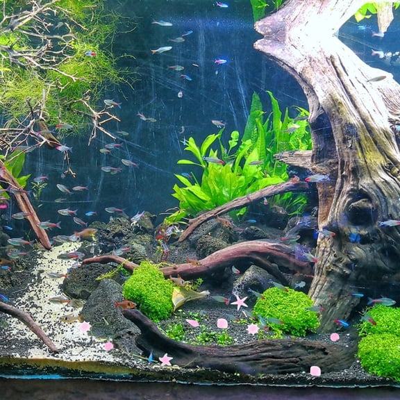 BESTYASH 50pcs Colorful Resin Pebble Stones for Fish Tanks, Aquarium Gravel Decorations, Ideal for Aquatic Plants and Tank Landscaping